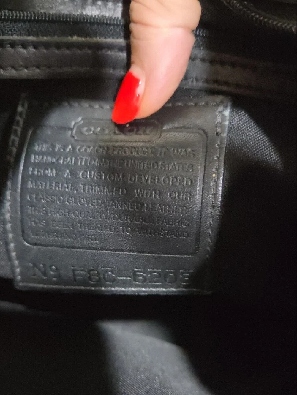 Coach F8C-6203 Black Neoprene ERGO Hobo Bag
